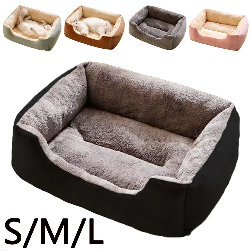 PupSup Plush Bolster Pet Sofa Bed | Cozy Raised Cushion for Cats & Small Dogs