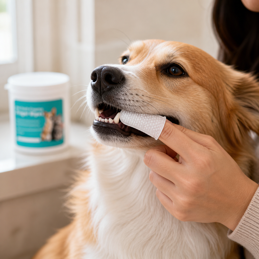PupSup™ FreshMouth Dental Finger Wipes