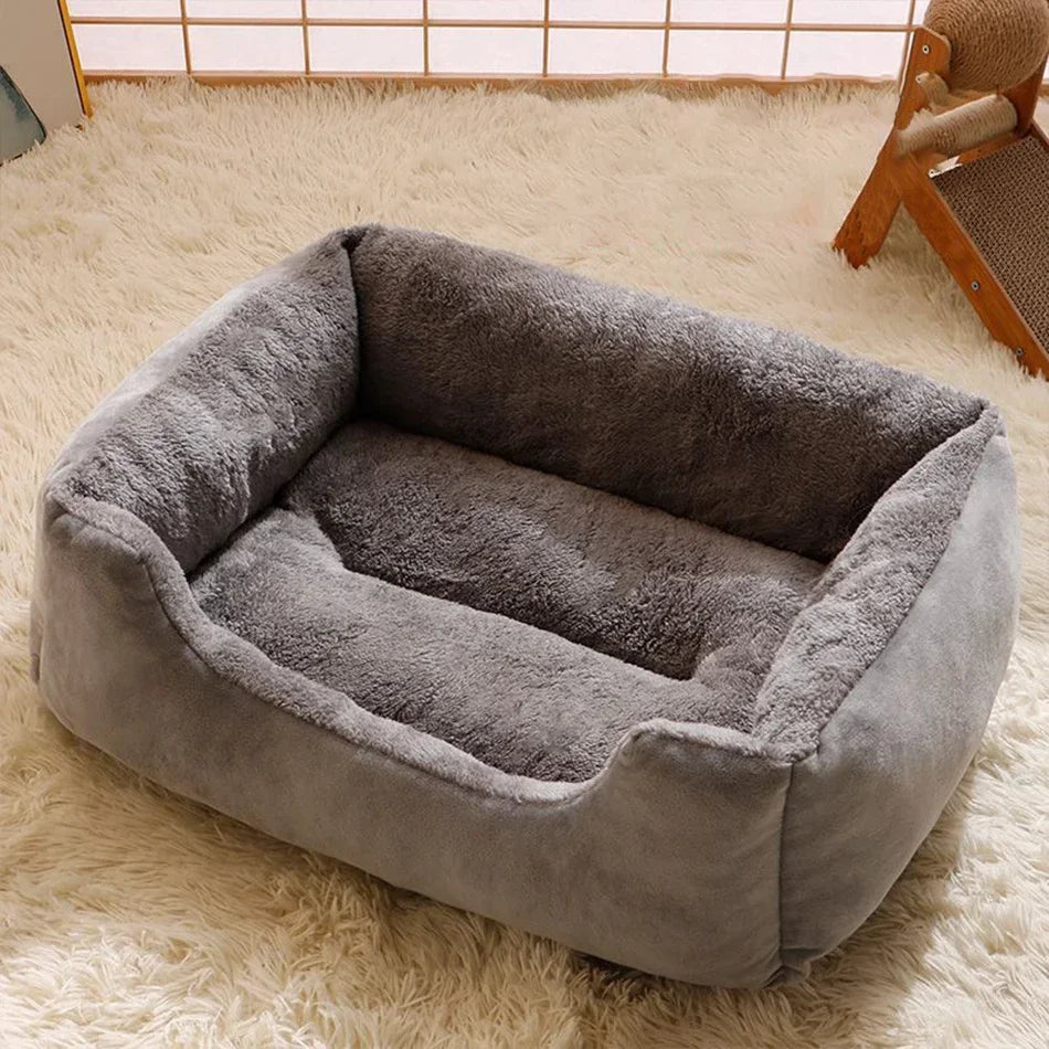 PupSup Plush Bolster Pet Sofa Bed | Cozy Raised Cushion for Cats & Small Dogs