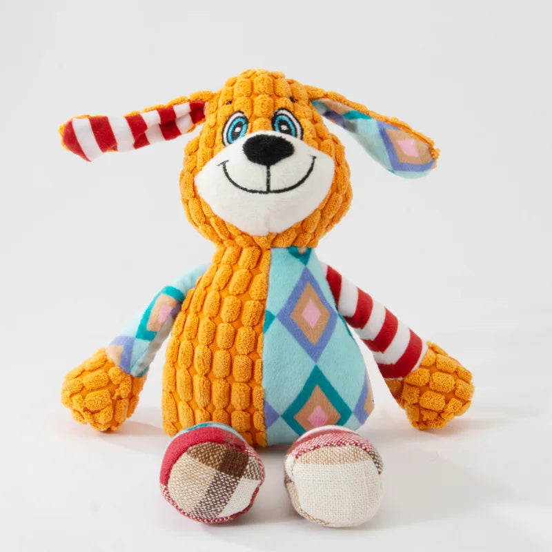 PupSup Plush Squeaky Puzzle Toy | Bite-Resistant Interactive Chew Toy for Dogs & Cats