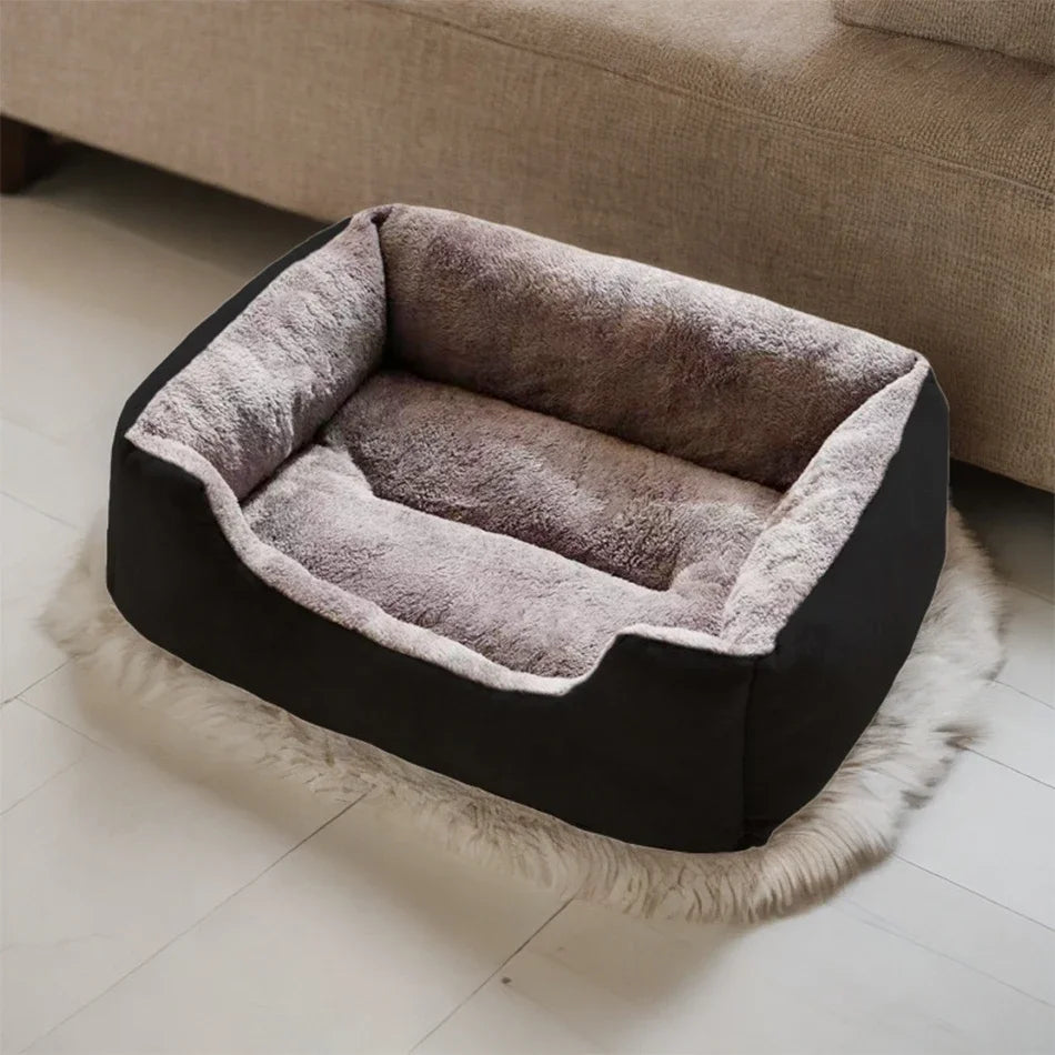 PupSup Plush Bolster Pet Sofa Bed | Cozy Raised Cushion for Cats & Small Dogs