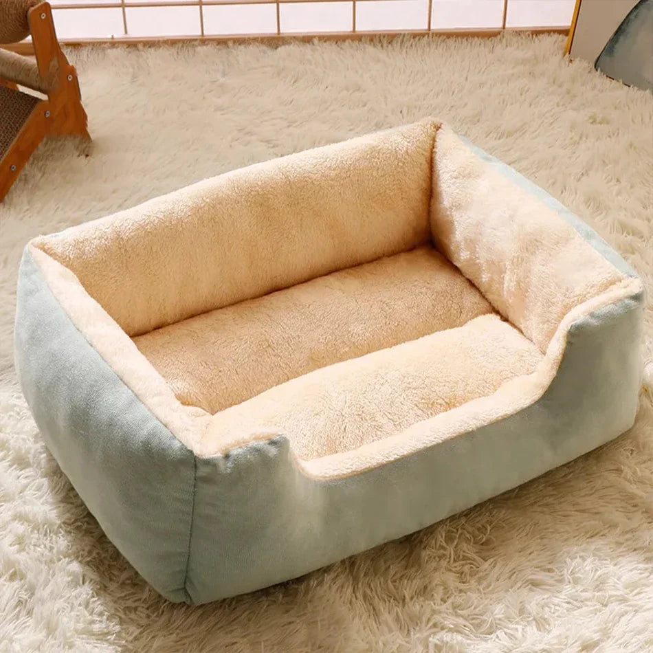 PupSup Plush Bolster Pet Sofa Bed | Cozy Raised Cushion for Cats & Small Dogs
